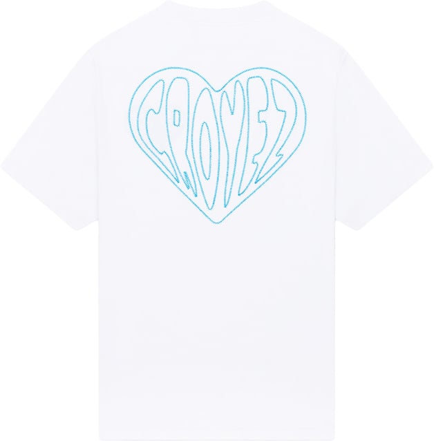 Croyez Sttiched Heart T-Shirt CR1-PF25-15 White Wit