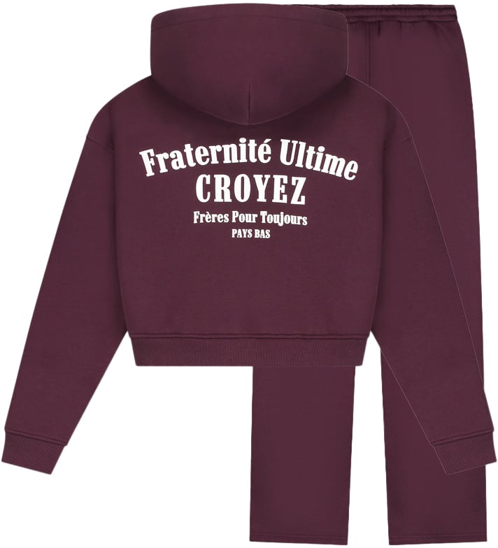 Croyez Croyez Women Fraternité Tracksuit Maroon