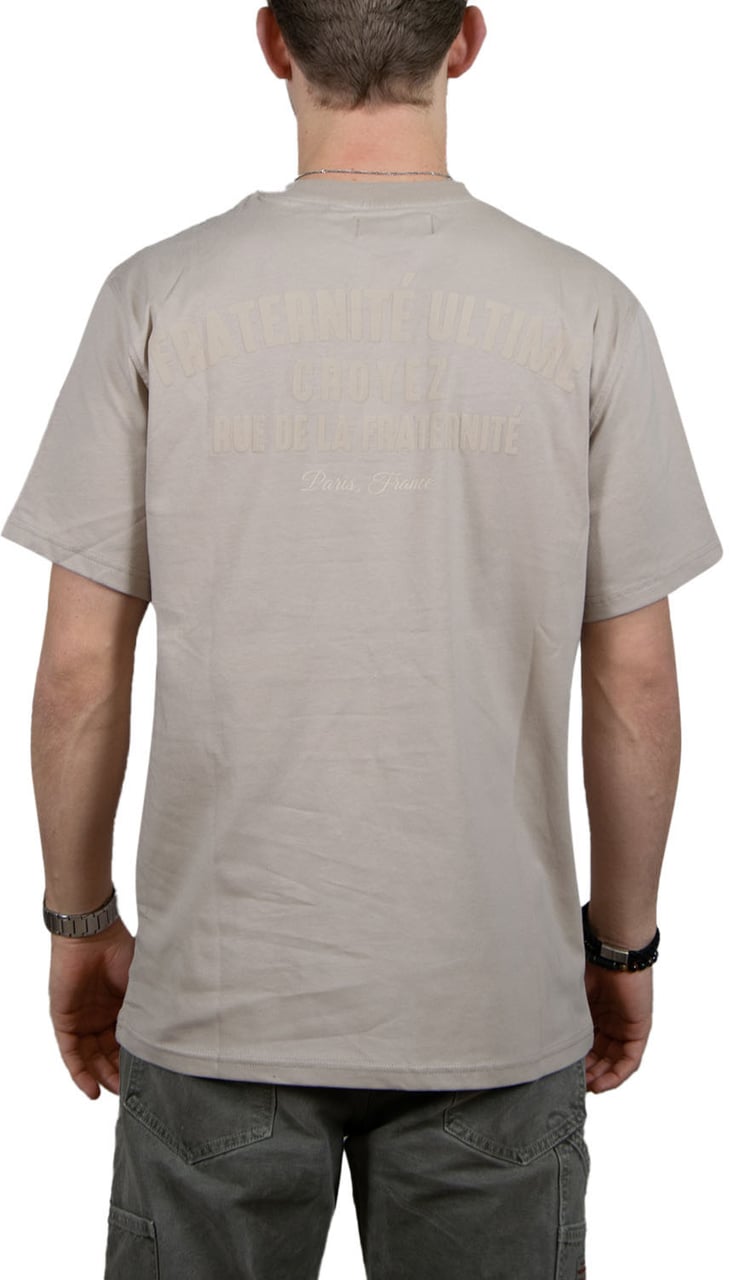 Croyez Fraternite T-Shirt Beige