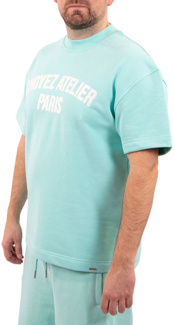 Croyez Heavyweight Atelier T-Shirt Blauw