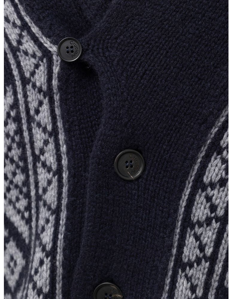 Cruciani Bicolor Cashmere Cardigan Divers