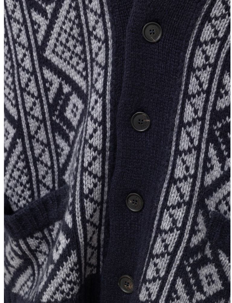 Cruciani Bicolor Cashmere Cardigan Divers