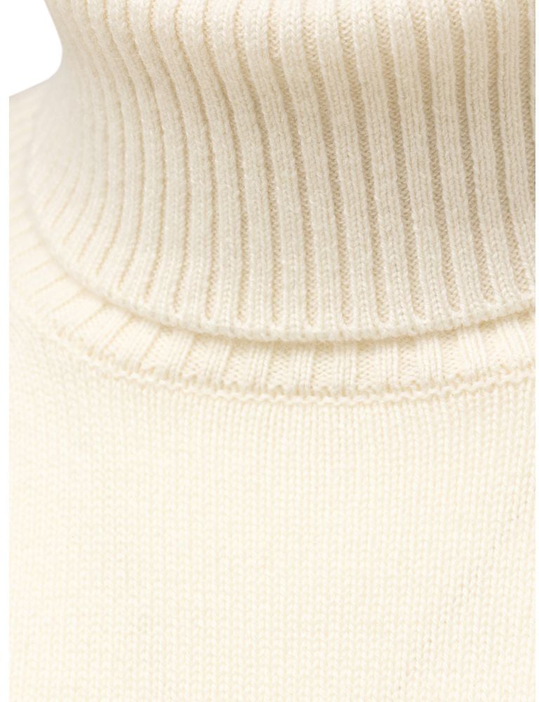 Cruciani White Cashmere Turtleneck Wit