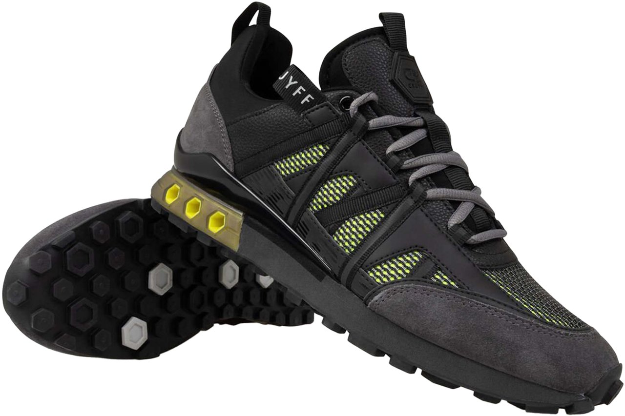Cruyff Fearia Futura - Wave Mesh/Suede Sneaker Grijs