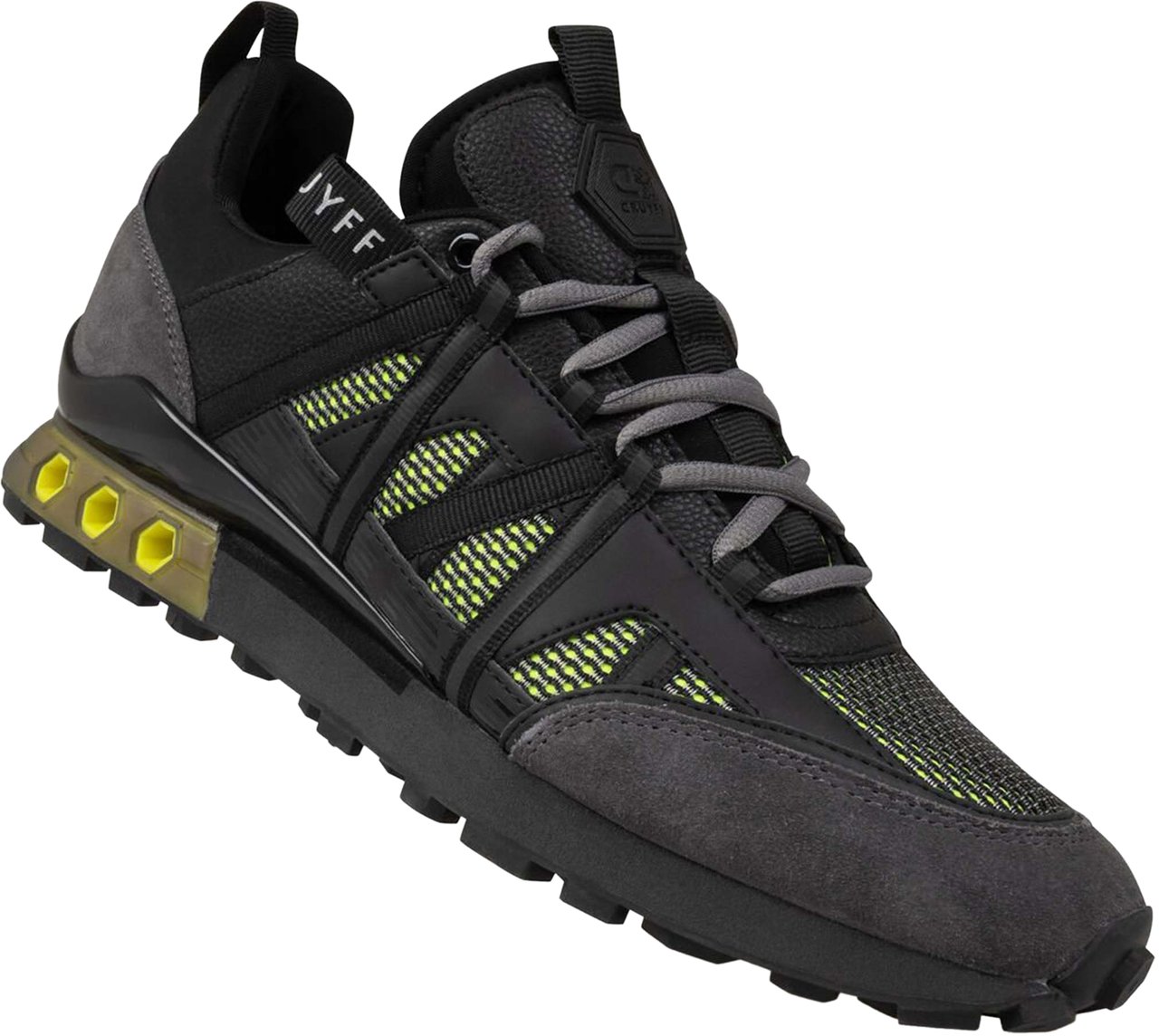 Cruyff Fearia Futura - Wave Mesh/Suede Sneaker Grijs