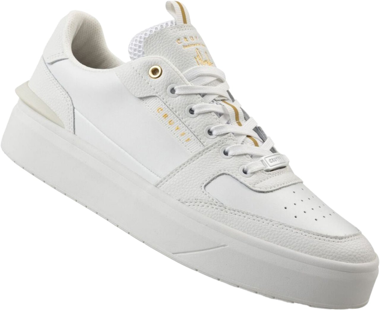 Cruyff Endorsed Tennis Sneakers Soft Leather Wit