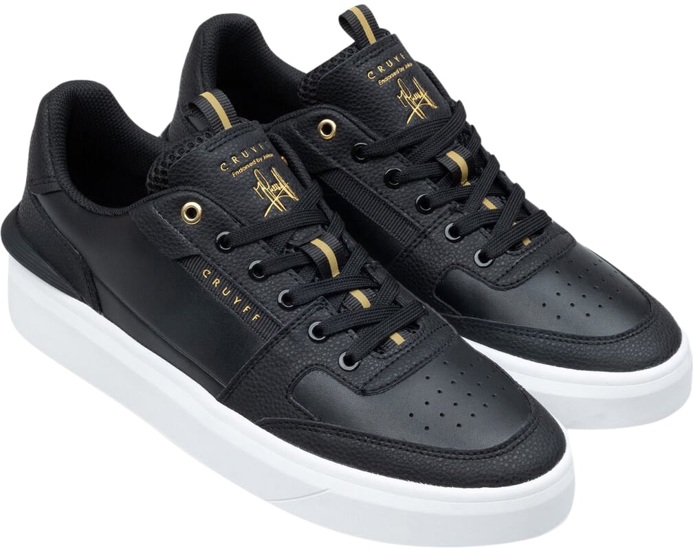 Cruyff Endorsed Tennis Sneakers Soft Leather Zwart