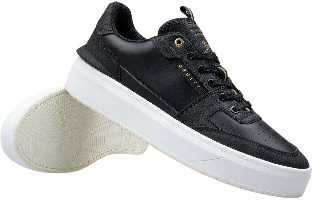 Cruyff Endorsed Tennis Sneakers Soft Leather Zwart
