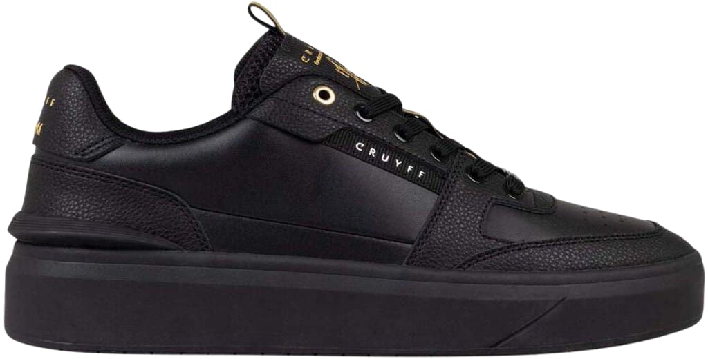 Cruyff Endorsed Tennis Soft Leather Sneaker Zwart
