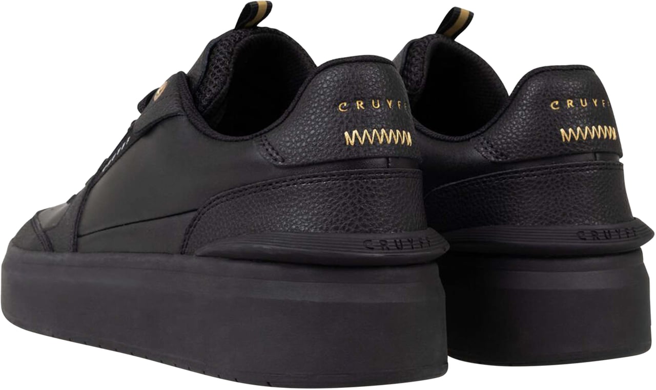 Cruyff Endorsed Tennis Soft Leather Sneaker Zwart