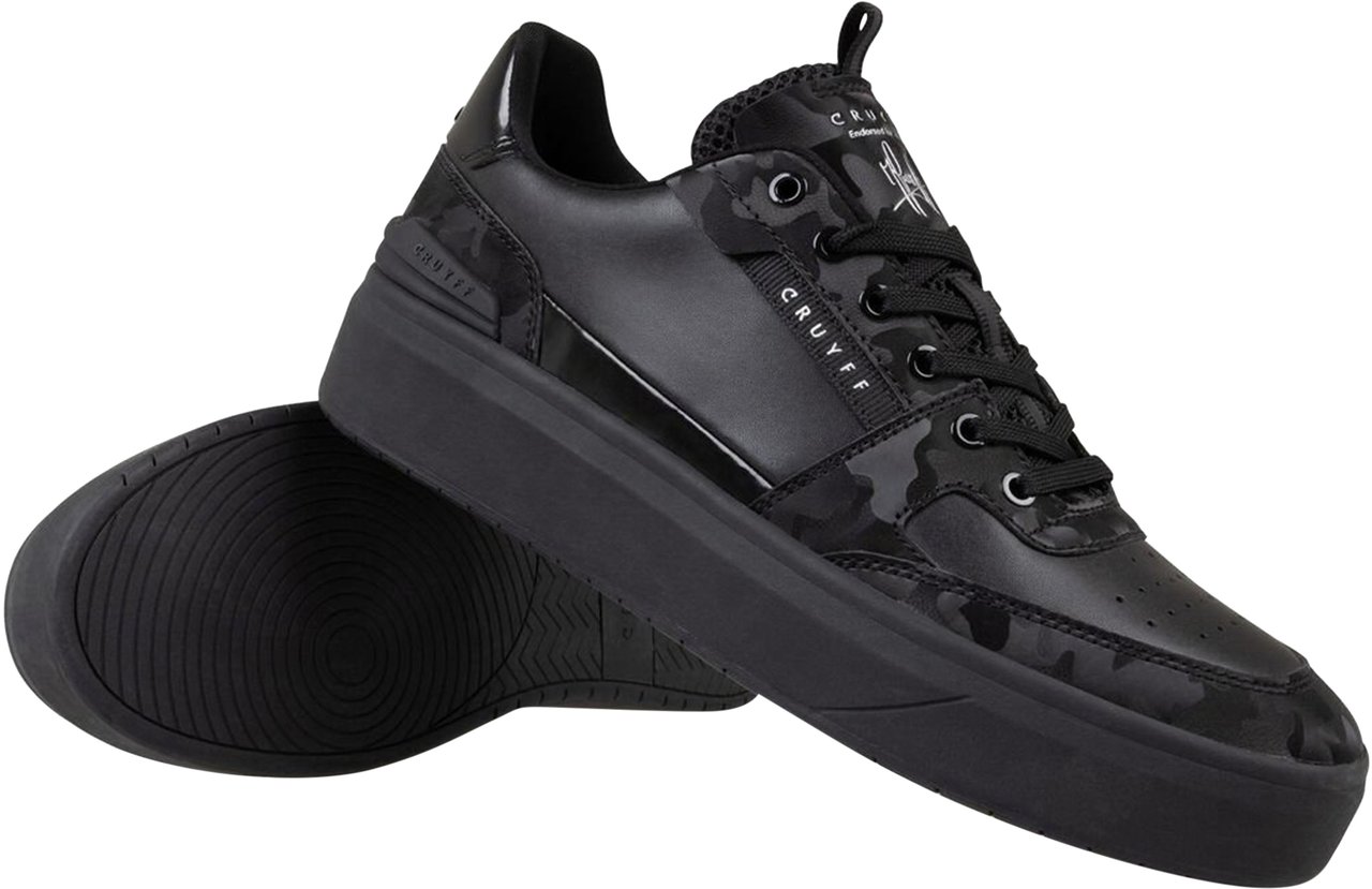 Cruyff Endorsed Tennis - Camo/Soft Leather Zwart