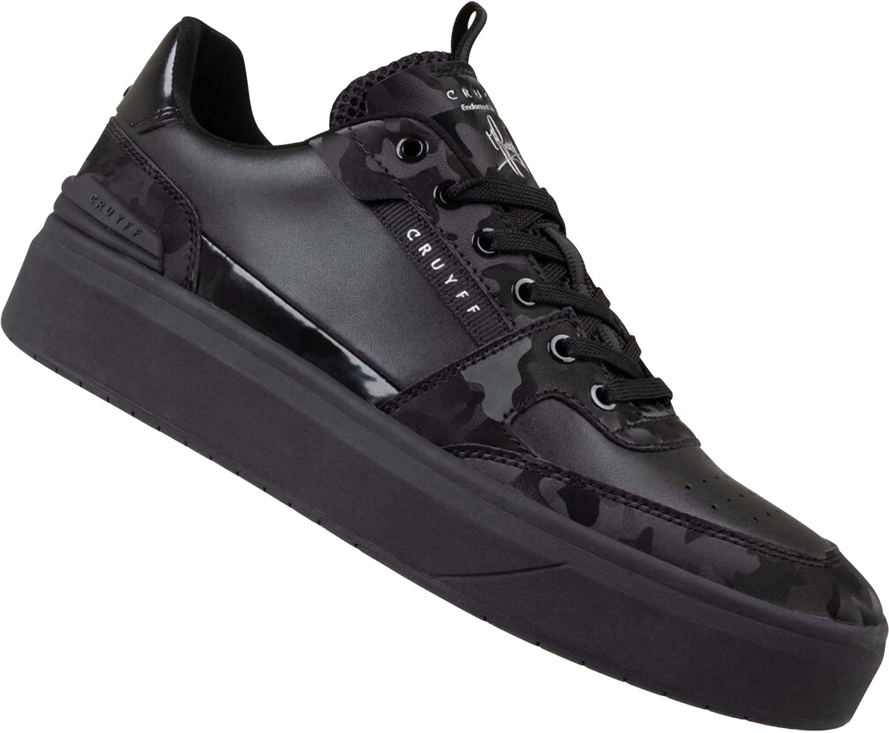 Cruyff Endorsed Tennis - Camo/Soft Leather Zwart
