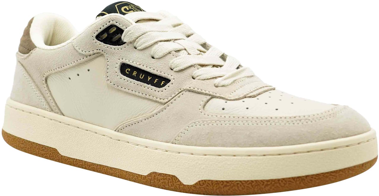 Cruyff Volteria - Soft Tumbled/Suede  Sneaker Wit