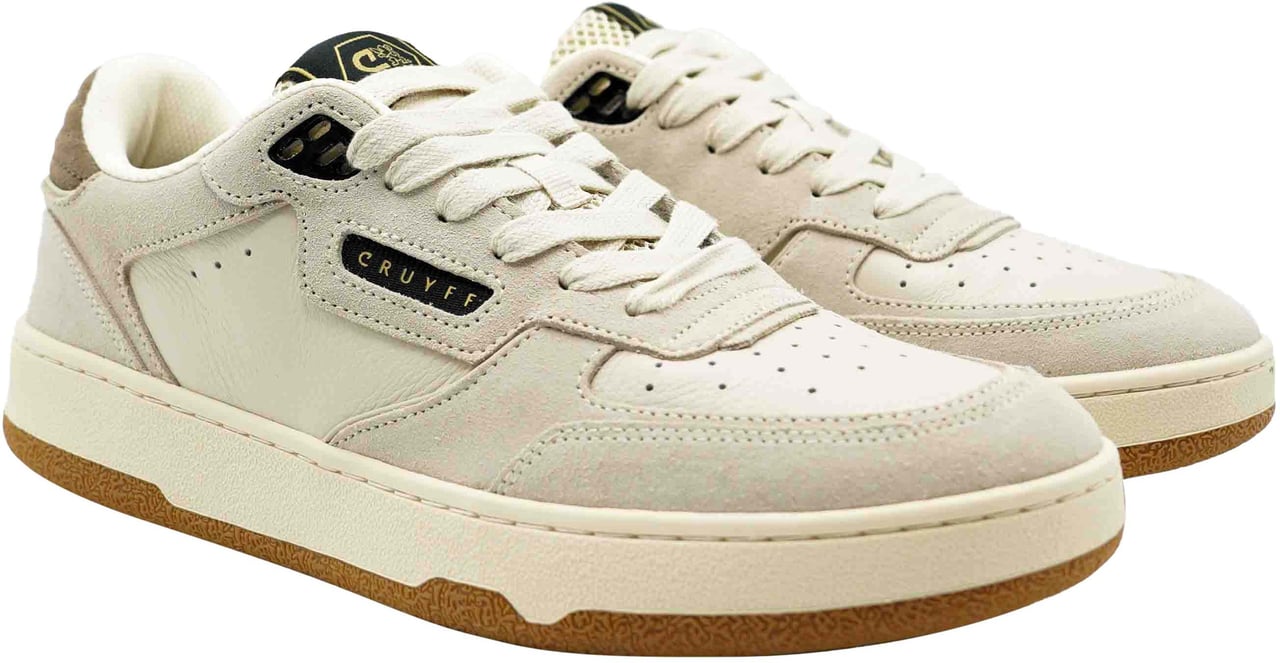 Cruyff Volteria - Soft Tumbled/Suede  Sneaker Wit