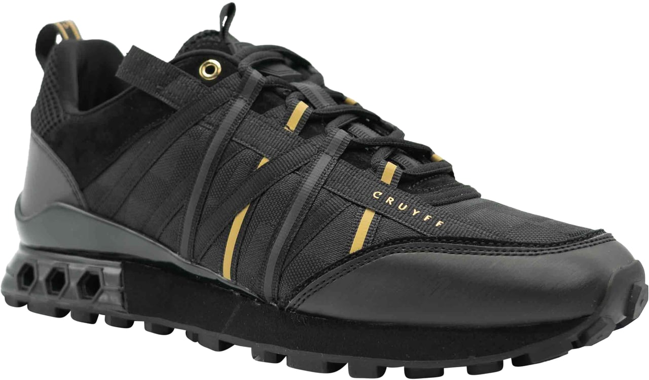 Cruyff Fearia Hex-Tech - Teknit Mesh/Matt  Sneaker Zwart