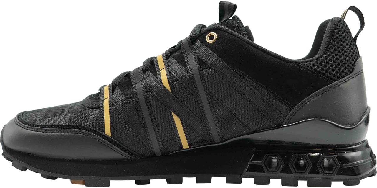 Cruyff Fearia Hex-Tech - Teknit Mesh/Matt  Sneaker Zwart