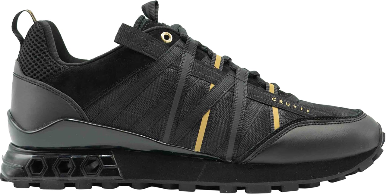 Cruyff Fearia Hex-Tech - Teknit Mesh/Matt  Sneaker Zwart