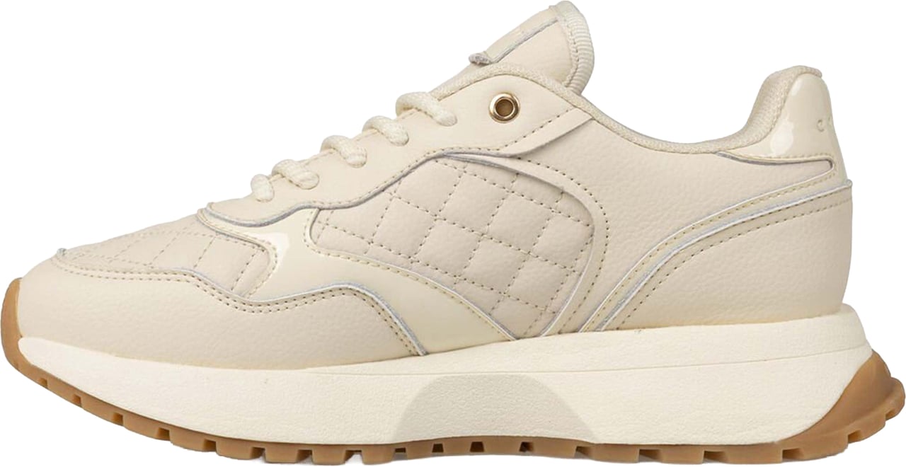 Cruyff Charlotte Runner - Quilted soft leather Sneakers Wit