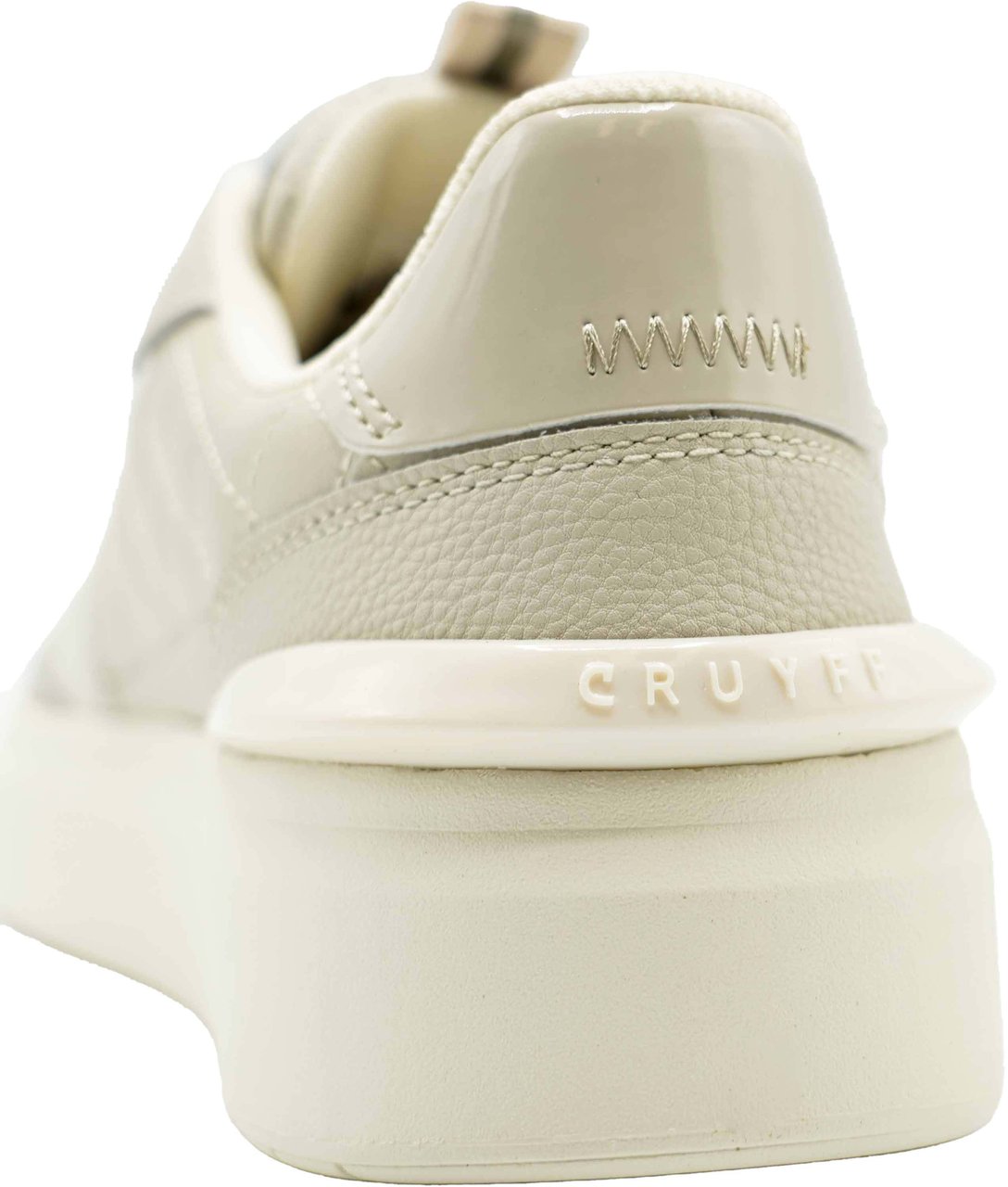 Cruyff Endorsed Tennis - Quilted soft leather Sneaker Wit