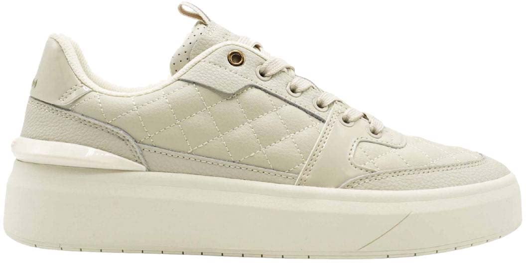 Cruyff Endorsed Tennis - Quilted soft leather Sneaker Wit