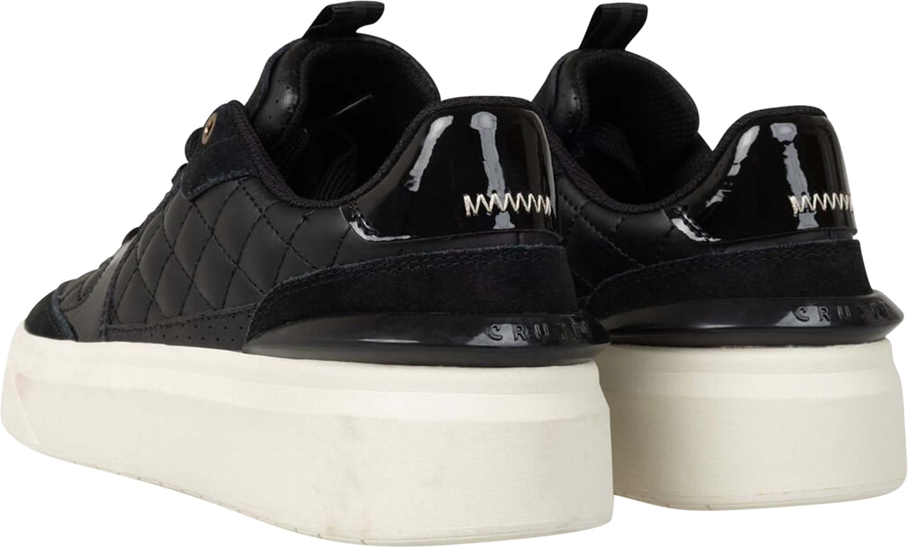 Cruyff Endorsed Tennis - Quilted soft leather Sneaker Zwart