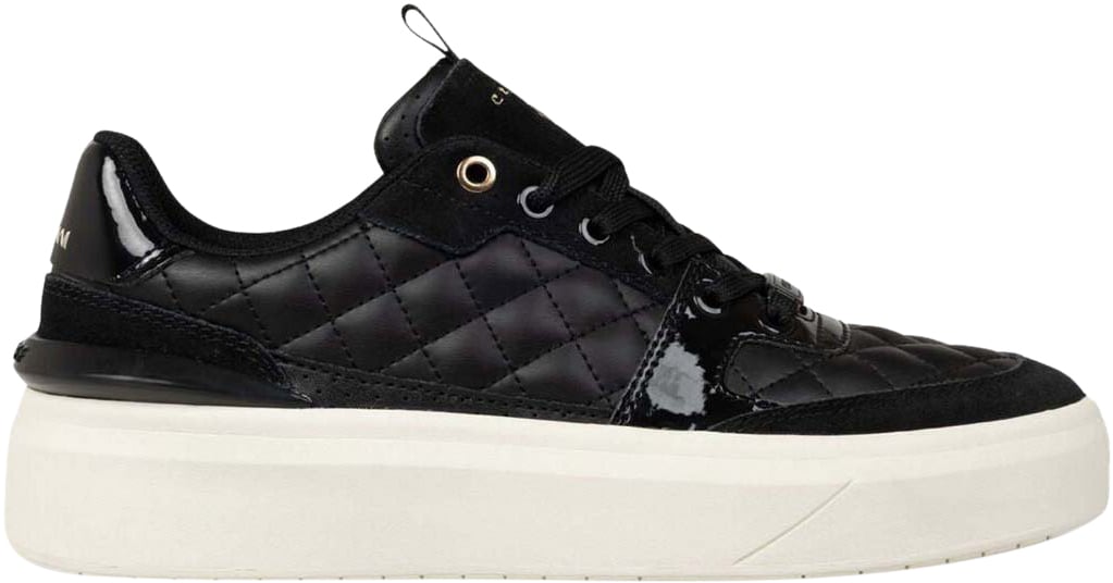 Cruyff Endorsed Tennis - Quilted soft leather Sneaker Zwart