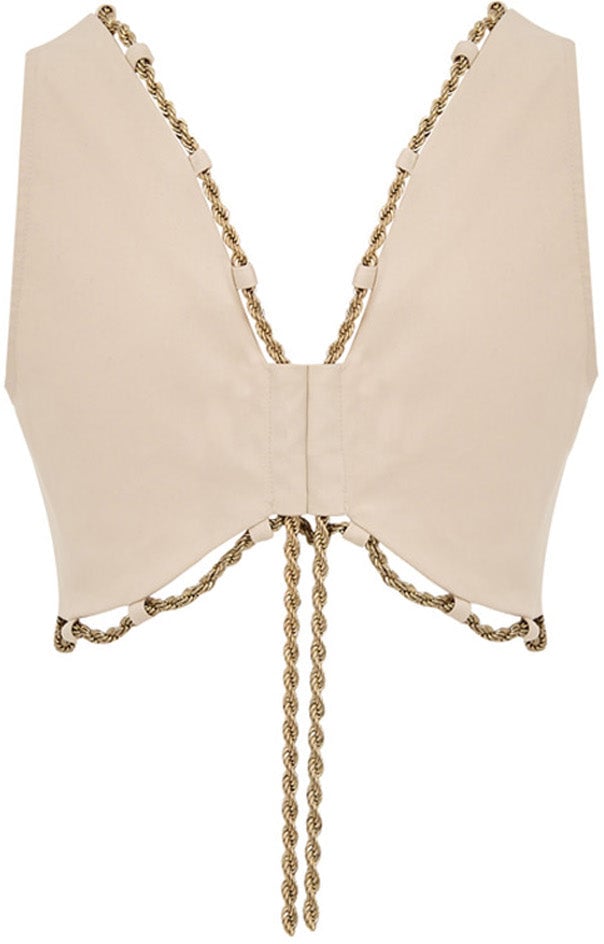 Cult Gaia Vests Beige Beige