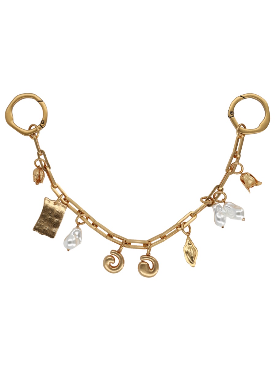 Cult Gaia Gold Keyring Chain Plated Charm Neutraal