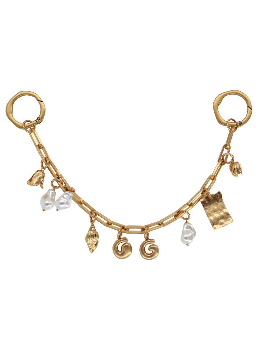 Cult Gaia Gold Keyring Chain Plated Charm Neutraal