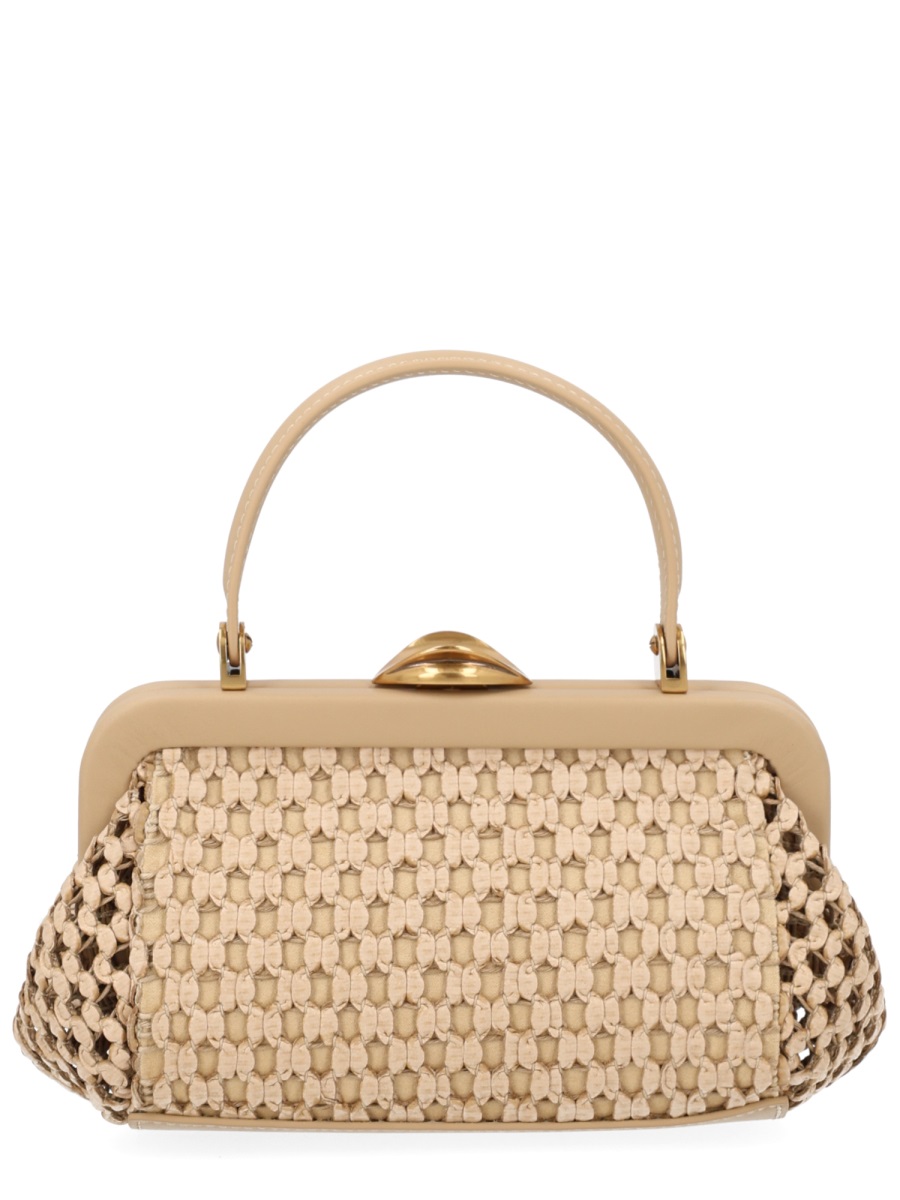Cult Gaia Zuma Mini Structured Frame Handbag Neutraal