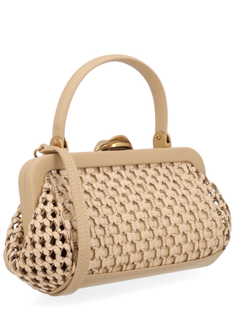 Cult Gaia Zuma Mini Structured Frame Handbag Neutraal