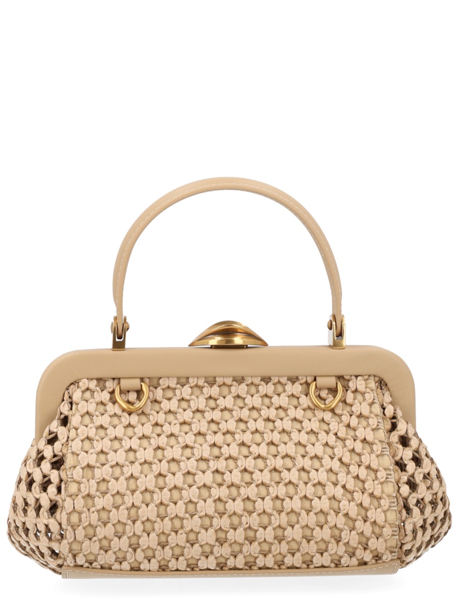 Cult Gaia Zuma Mini Structured Frame Handbag Neutraal