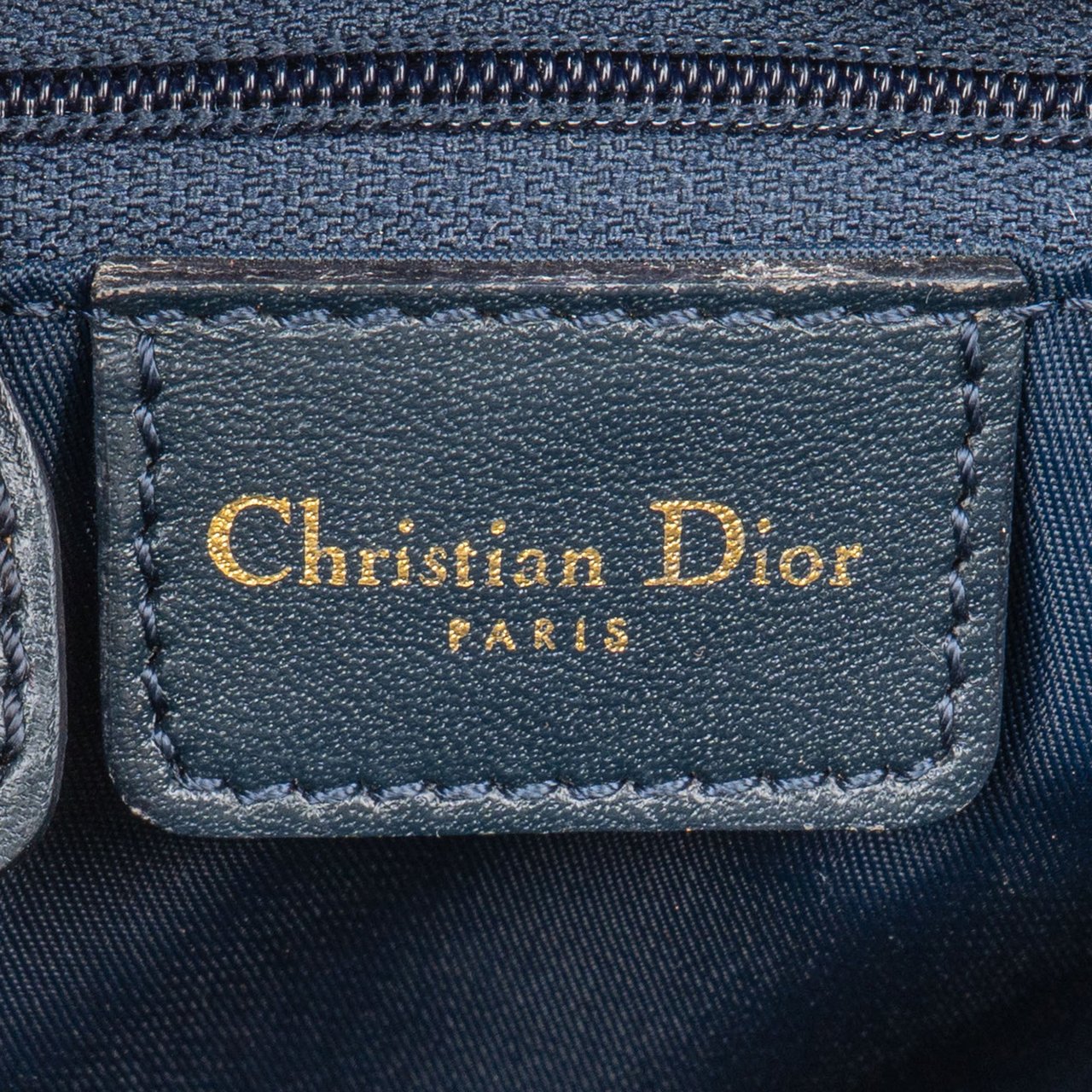 Dior Christian Dior Trotter Monogram Handbag Blauw