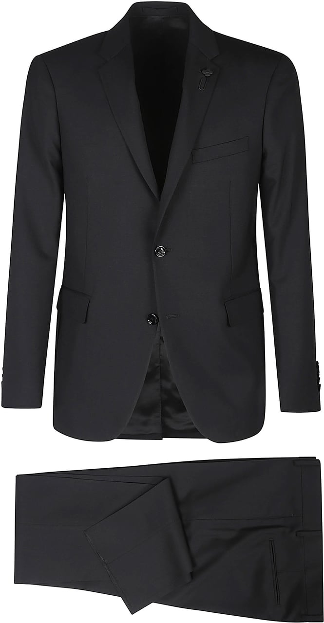 Lardini Soiree Suit Black Zwart