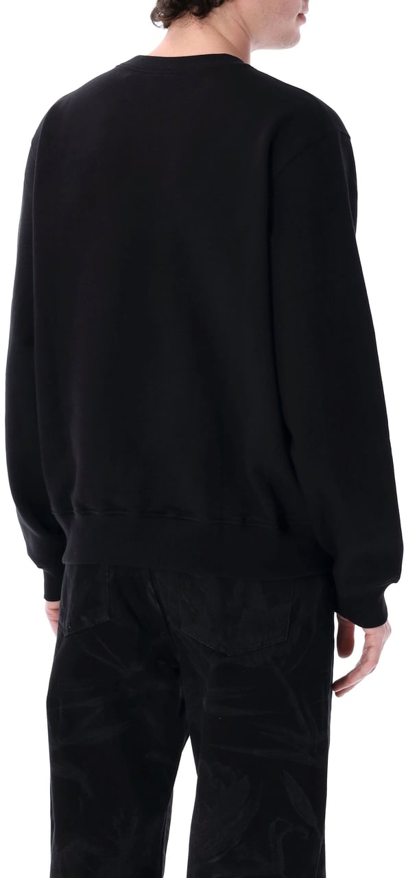Daily Paper Fleece Crew Neck Circle Logo Nero Zwart