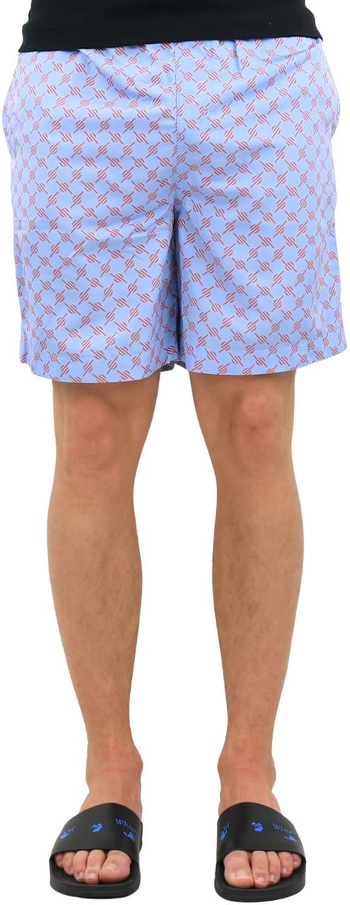 Daily Paper Heren Kali 2 Short Blauw/Rood Blauw