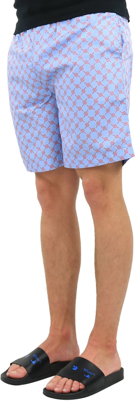 Daily Paper Heren Kali 2 Short Blauw/Rood Blauw