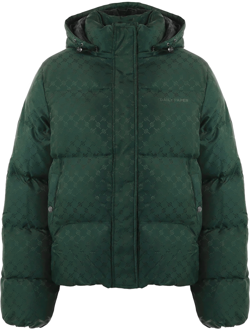 Daily Paper Heren Ravan Puffer Jacket Groen Groen