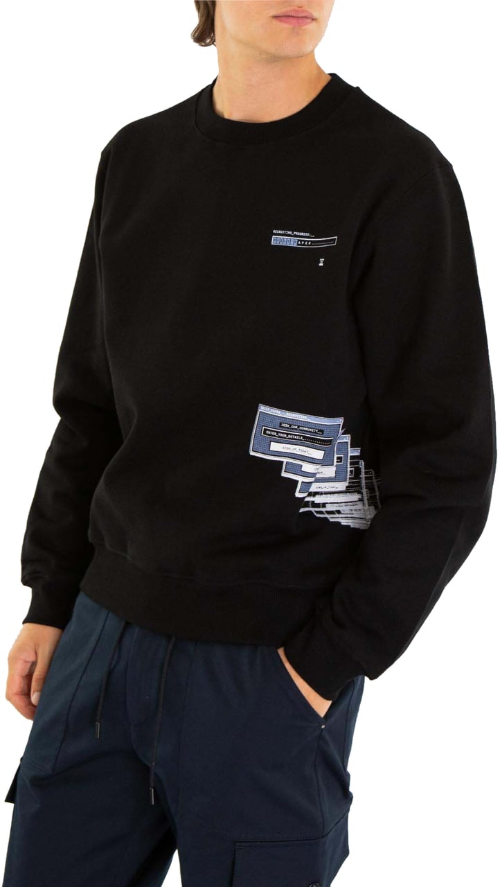 Daily Paper Heren Pop Up Sweater Zwart