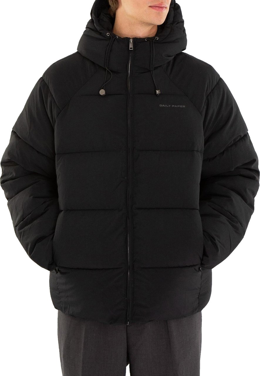 Daily Paper Heren Relaxed Puffer Zwart Zwart