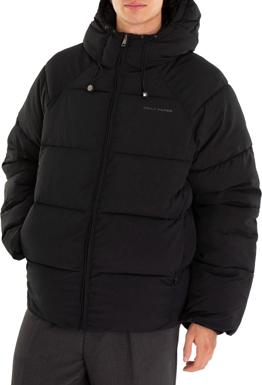 Daily Paper Heren Relaxed Puffer Zwart Zwart