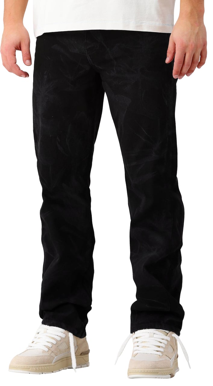 Daily Paper Daily Paper Jeans Zwart Floral Laser Zwart