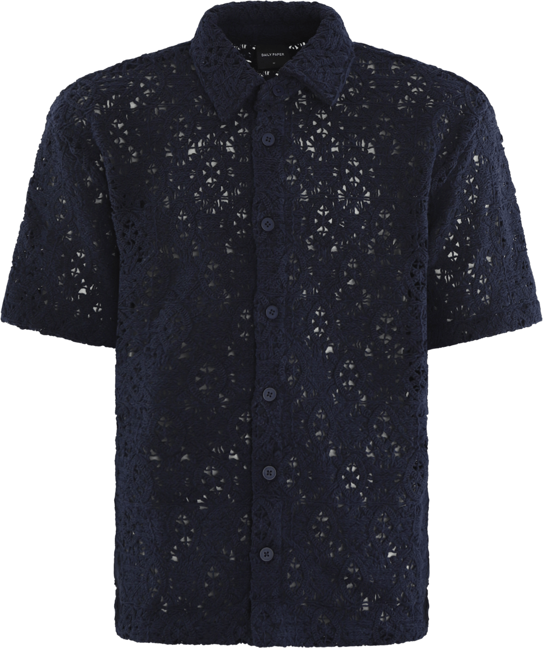 Daily Paper Heren Lace Shield Shirt Blauw Blauw