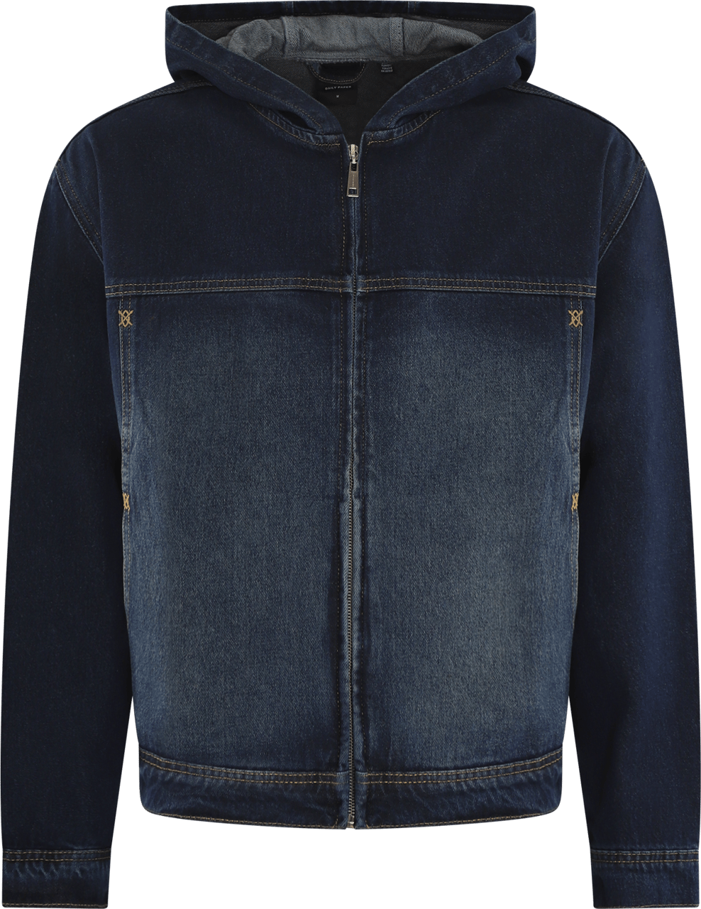 Daily Paper Heren Washed Denim Jacket Blauw Blauw