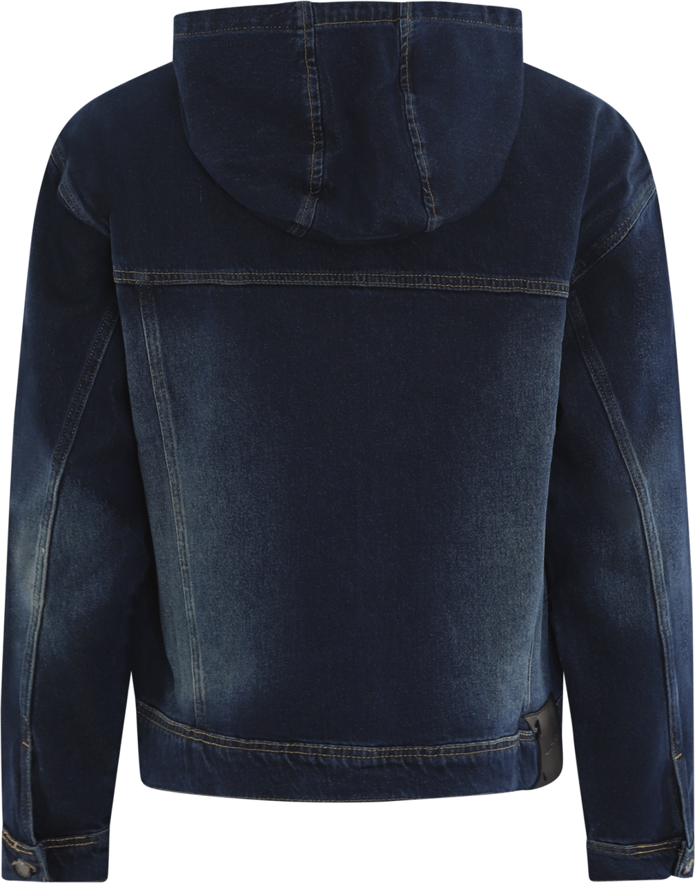 Daily Paper Heren Washed Denim Jacket Blauw Blauw