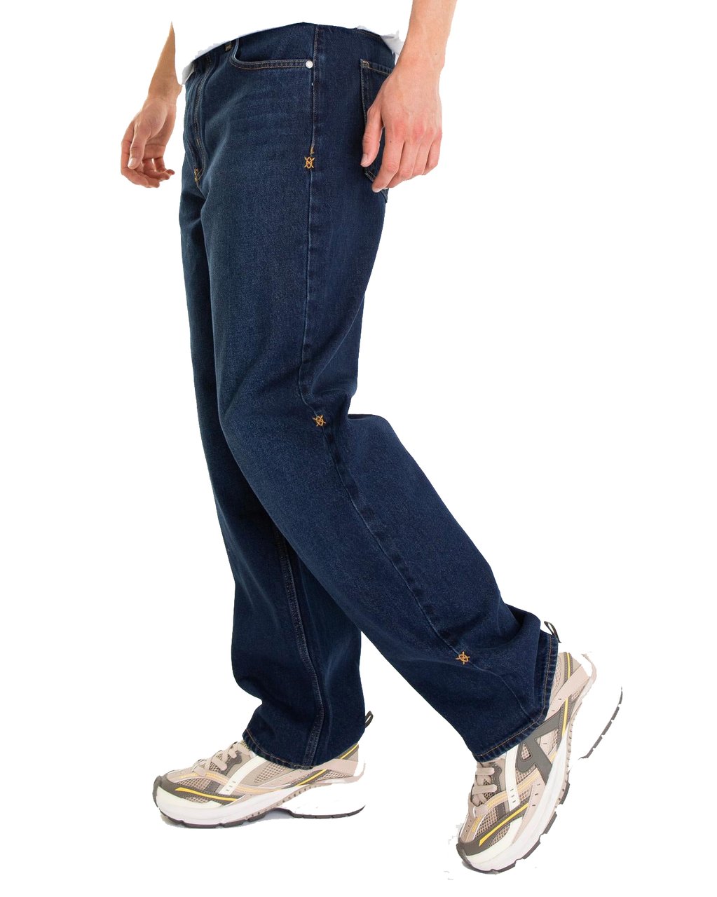 Daily Paper Heren Washed Jeans Blauw Blauw