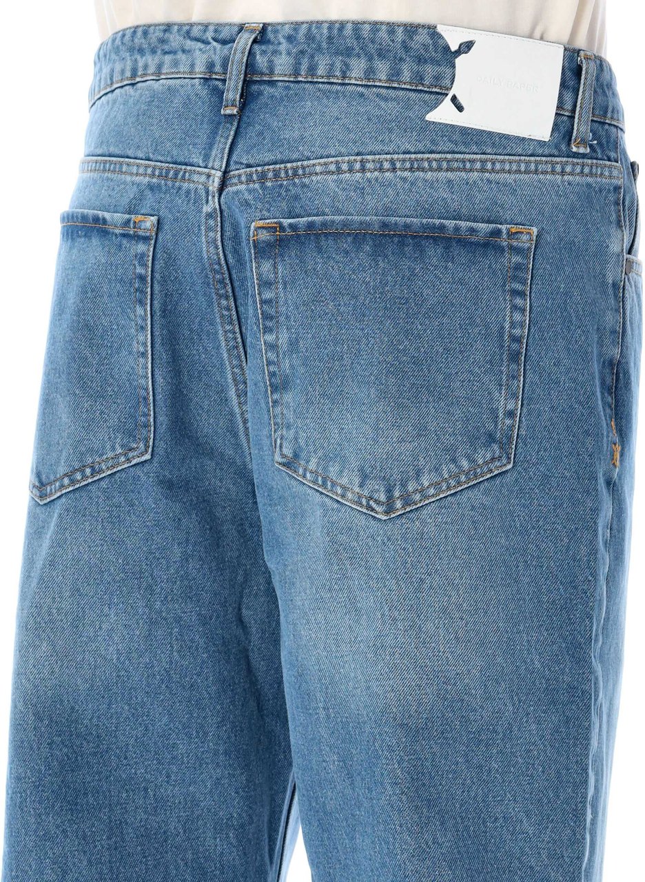 Daily Paper Wide Denim Blu Blauw