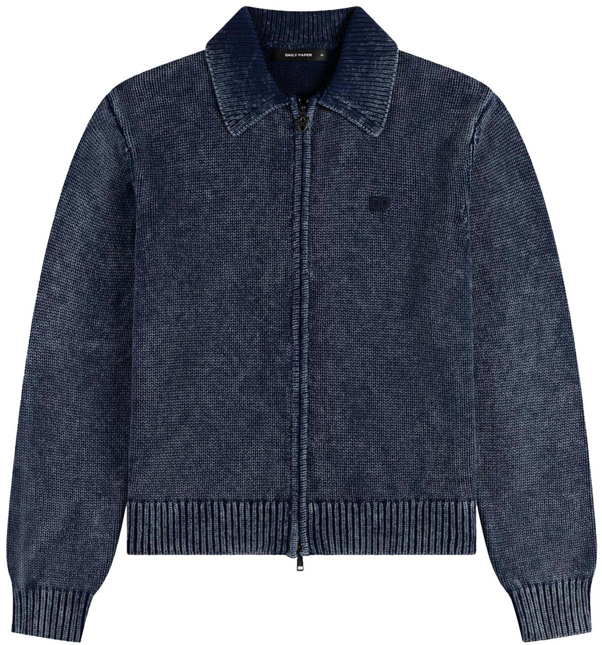 Daily Paper Heren Indigo Knit Cardigan Geel