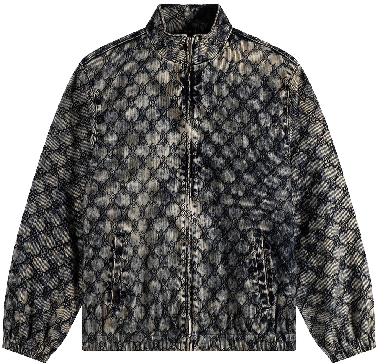 Daily Paper Heren Velvet Track Jacket Blauw Blauw