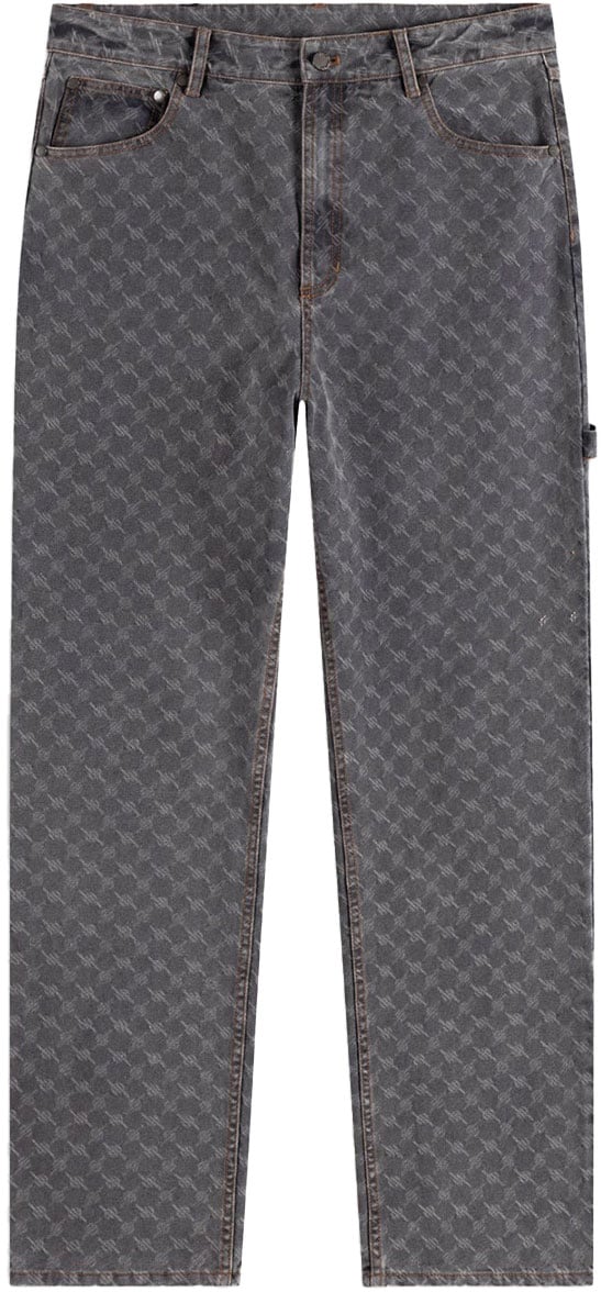 Daily Paper jean amba gris a monogramme Grijs